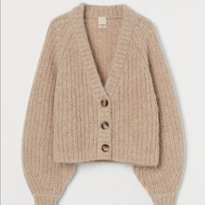 H&M Cream Wool/Alpaca Cardigan